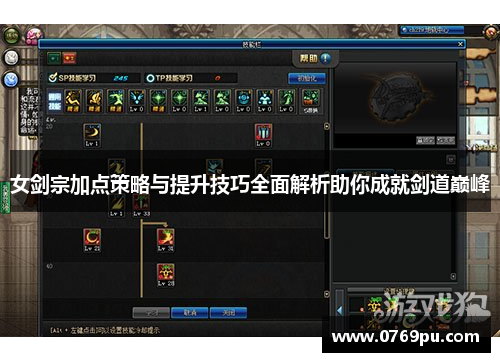 女剑宗加点策略与提升技巧全面解析助你成就剑道巅峰